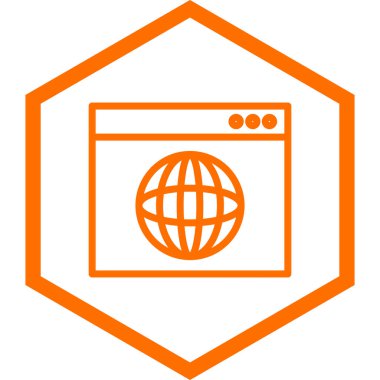 tarayıcı pencere simgesi, vektör illüstrasyonu