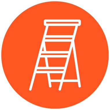 Merdiven. Web simgesi basit illüstrasyon