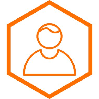 kullanıcı. Web simgesi basit illüstrasyon