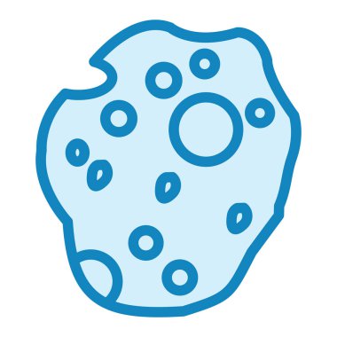 Göktaşı. Web simgesi basit illüstrasyon