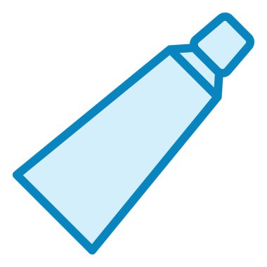 Diş macunu modern simge vektör illüstrasyonu 