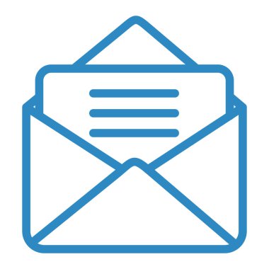 Mektup. Web simgesi basit illüstrasyon