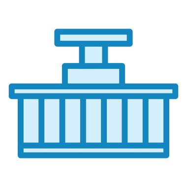 Mayın Bombası Modern ikon vektör çizimi