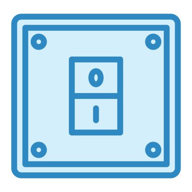 Elektrik Anahtarı modern simge vektör illüstrasyonu