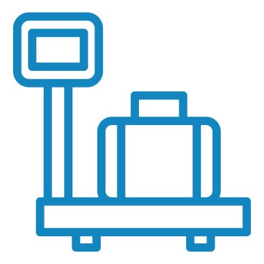 bagaj. Web simgesi basit illüstrasyon