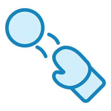 Kar Balosu. Web simgesi basit illüstrasyon 