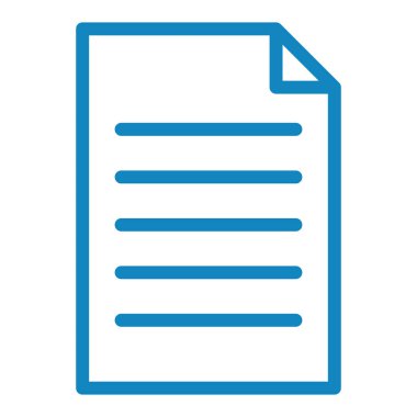 Belge. Web simgesi basit illüstrasyon