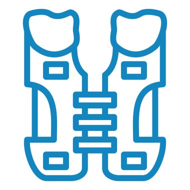 Güvenlik yeleği. Web simgesi basit illüstrasyon