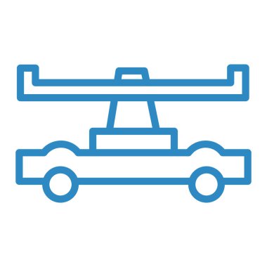 Araba simgesinin vektör illüstrasyonu