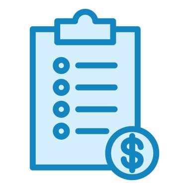 Fiyat Listesi Web simgesi vektör illüstrasyonu 