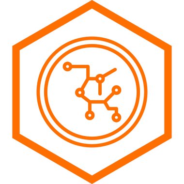 Molekül simgesi vektör illüstrasyonu