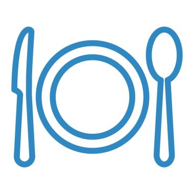 kaşık bıçağı ikonu. Web simgesi basit illüstrasyon