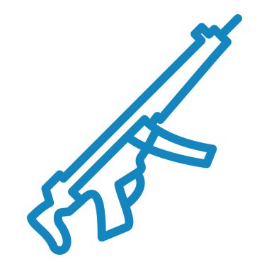 Askeri silah ikonu. özet vektör illüstrasyonu