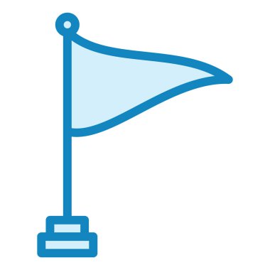 bayrak modern simge vektör illüstrasyonu 