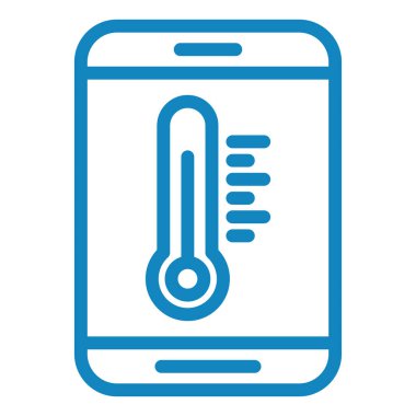 Termometre. Web simgesi basit tasarım