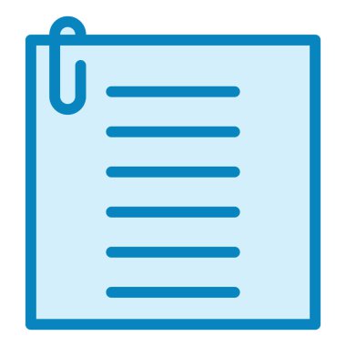 Kağıt Not. Web simgesi basit tasarım 