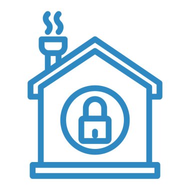 ev güvenliği vektör illüstrasyonu