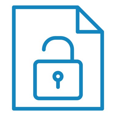 Kilit. Web simgesi basit illüstrasyon