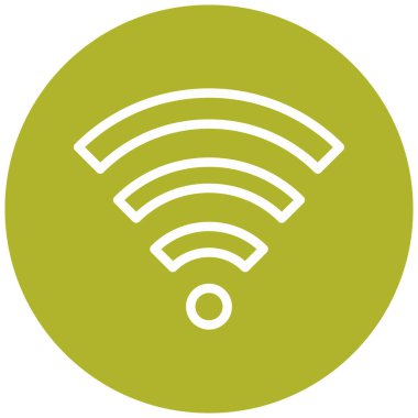 Kablosuz bağlantı sinyali. Basit illüstrasyon