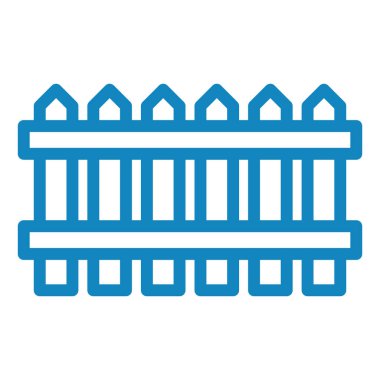 çit simgesi vektör illüstrasyonu