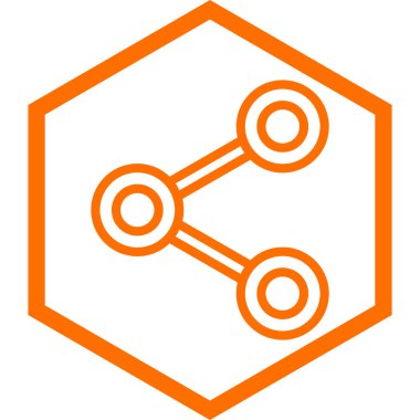 Paylaş. Web simgesi basit illüstrasyon