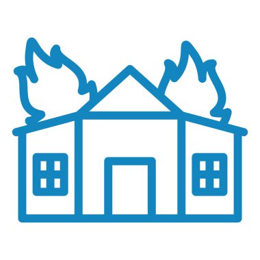 Yangın. Web simgesi basit illüstrasyon