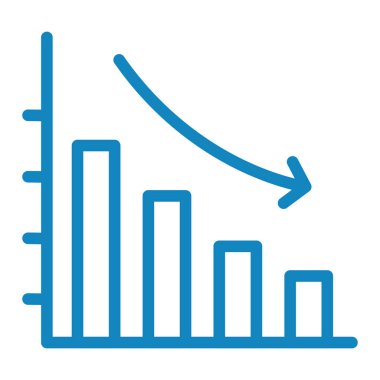 bar grafik ikonu vektörü. İnce çizgi işareti. izole edilmiş sınır sembolü çizimi