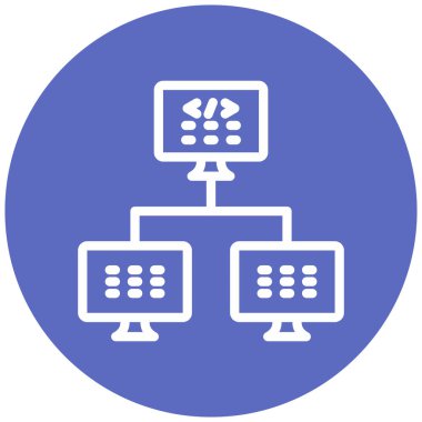 veritabanı. Web simgesi basit illüstrasyon