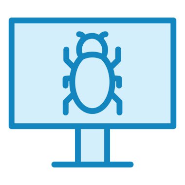 Virüs. Web simgesi basit illüstrasyon