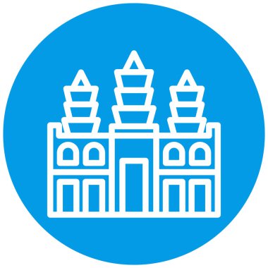 Modern yapı simgesinin vektör illüstrasyonu