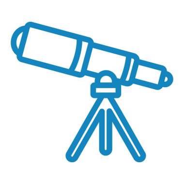 Teleskop. Web simgesi basit illüstrasyon