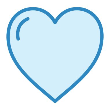 Kalp. Web simgesi basit illüstrasyon