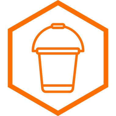 Kova. Web simgesi basit tasarım