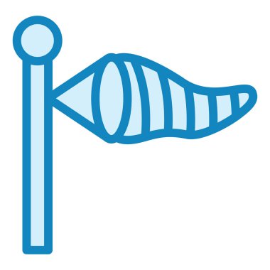 Windsock modern simge vektör çizimi 