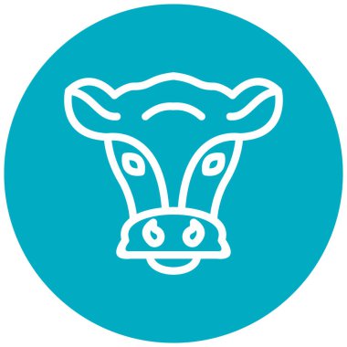 inek modern simge vektör illüstrasyonu