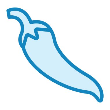 chili pepper simge vektör illüstrasyonu 