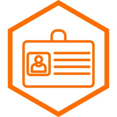 Kimlik kartı. Basit tasarım