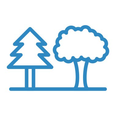 ağaç simgesi vektör illüstrasyonu