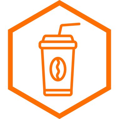 kahve fincanı simgesi, vektör illüstrasyonu