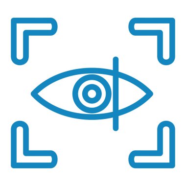 Göz vektör satırı simgesi