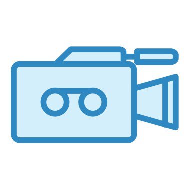 Video Cam modern simge vektör illüstrasyonu 