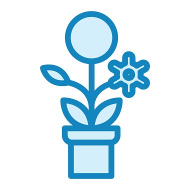 İş ağacı simgesi vektörü. İnce çizgi işareti. izole edilmiş sınır sembolü çizimi