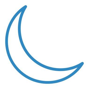 Ay ikonu vektör illüstrasyonu