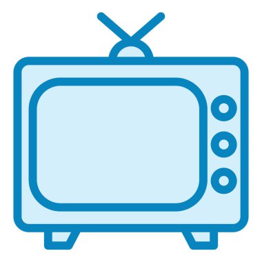 Televizyon. Web simgesi basit illüstrasyon