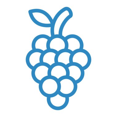 üzüm ikonu vektör illüstrasyonu