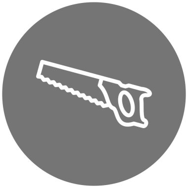 Testere simgesinin vektör illüstrasyonu