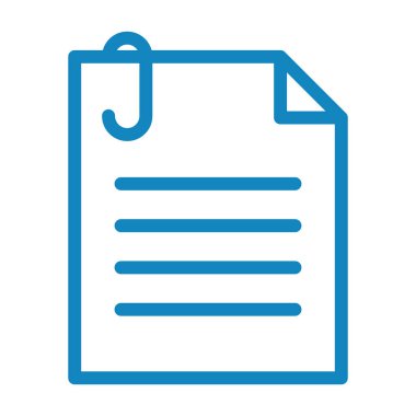 Belge. Web simgesi basit illüstrasyon