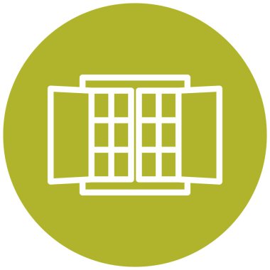 Bina. Web simgesi basit illüstrasyon