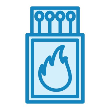 Kibrit. Web simgesi basit illüstrasyon 