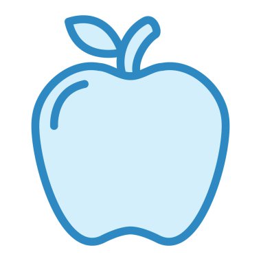 Elma. Web simgesi basit illüstrasyon 